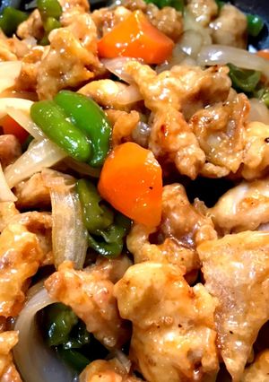鶏唐揚げの野菜たっぷり甘酢あん-レシピのメイン写真