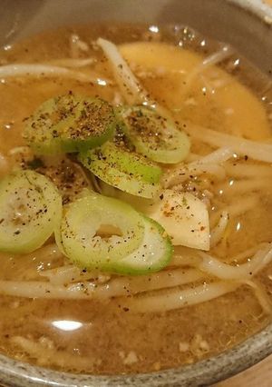 もやしときのこの味噌スープ？-レシピのメイン写真
