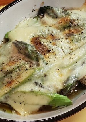 アスパラとマッシュルームのチーズ焼き-レシピのメイン写真