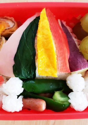 幼稚園のお弁当第43段!!パラバルーン♪-レシピのメイン写真