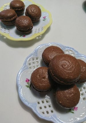 ピエもきれいにできるチョコマカロン！-レシピのメイン写真