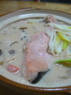 一人鍋で石狩鍋-レシピのメイン写真