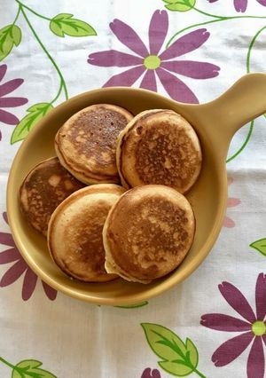 ふわふわ全粒粉入り豆乳パンケーキ-レシピのメイン写真