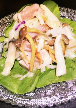 簡単でヘルシー きのこのオニオンサラダ-レシピのメイン写真