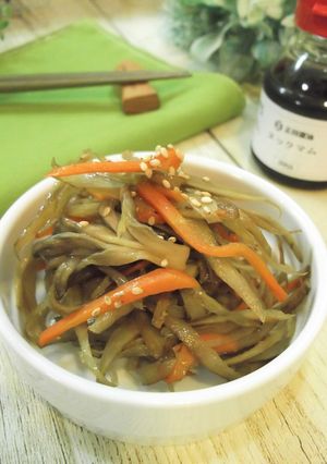 魚醤でコク旨！舞茸入り甘酢きんぴら-レシピのメイン写真