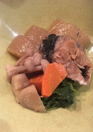 鯖の味噌煮缶 根菜の煮物-レシピのメイン写真