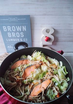 ワンパンたっぷり野菜♪ちゃんちゃん焼き-レシピのメイン写真
