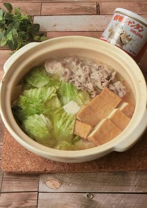 豚肉とキャベツのにんにく味噌バター鍋-レシピのメイン写真