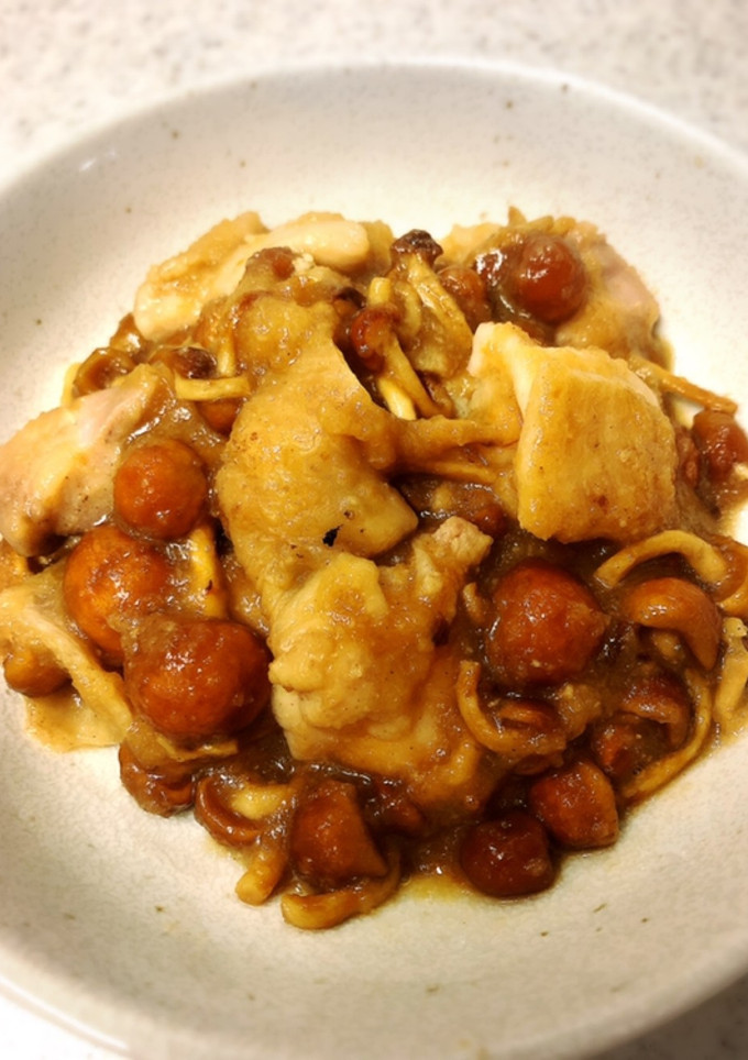 ダイエットに♪鶏モモのなめこおろし煮炒め-レシピのメイン写真