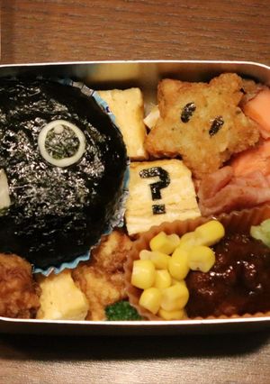 ワンワン マリオ キャラ弁-レシピのメイン写真