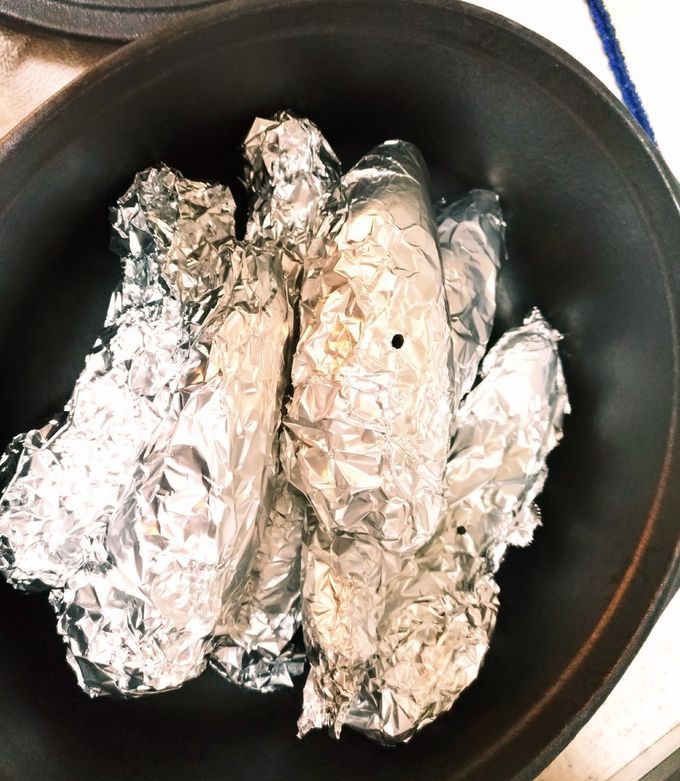 ピピットコンロ　ダッチオーブンで焼き芋-レシピのメイン写真