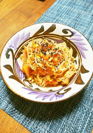 豆もやしとキムチのあえもの-レシピのメイン写真