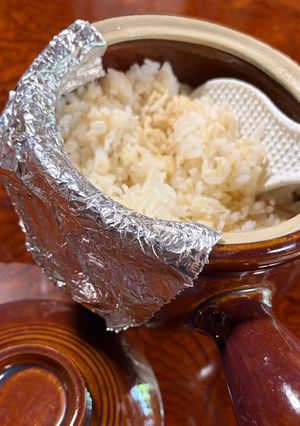 おかゆの土鍋でご飯を炊く😻-レシピのメイン写真