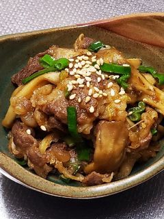 牛肉と舞茸炒め-レシピのメイン写真