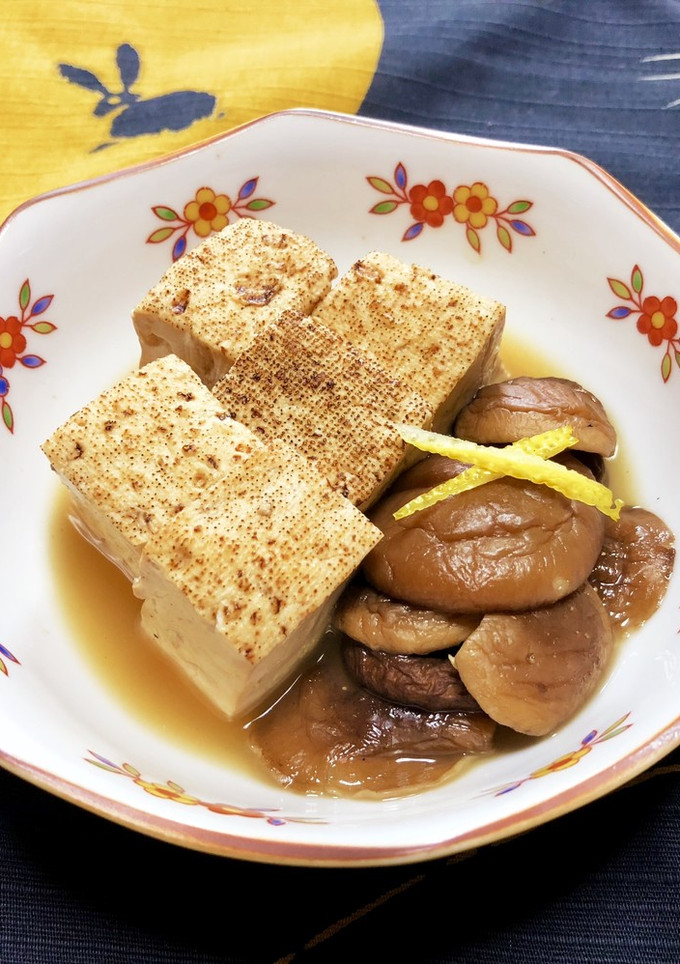 焼き豆腐と干し椎茸の煮物◆柚子風味-レシピのメイン写真