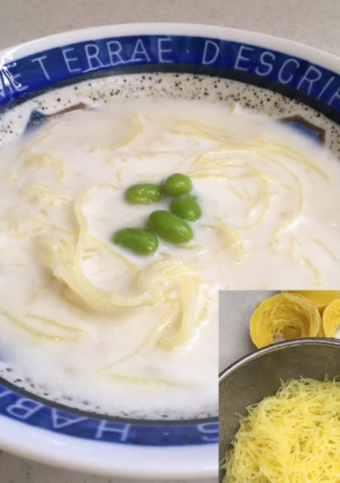 そうめんかぼちゃのスープパスタ風と茹で方-レシピのメイン写真