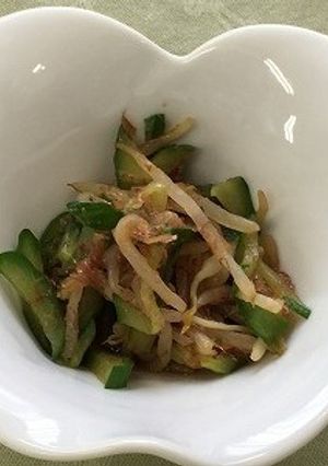 きゅうりともやしのおかか和え（透析食）-レシピのメイン写真