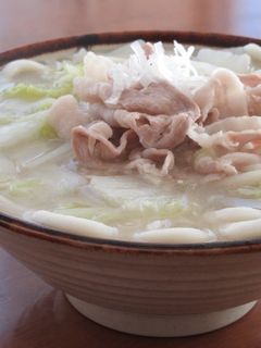 豚バラ肉と白菜の白だしうどん-レシピのメイン写真