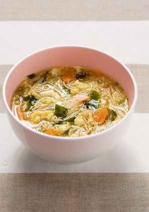 わかめとかきたまスープのラーメン1歳以上-レシピのメイン写真