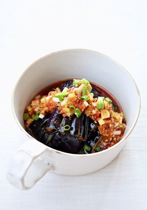香味ネギだれで簡単!【揚げ茄子香味だれ】-レシピのメイン写真