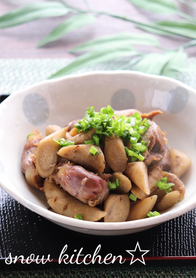 砂肝とごぼうの生姜煮-レシピのメイン写真