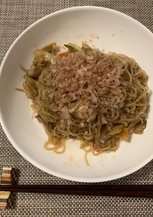 【発毛レシピ】白滝焼きそば-レシピのメイン写真