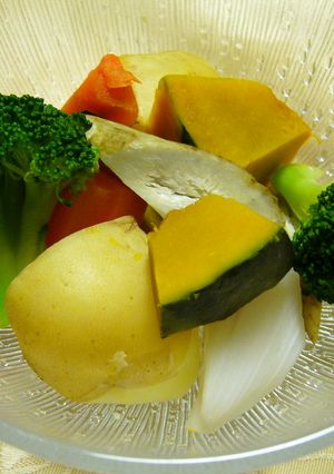 蒸すだけ❤簡単ヘルシー温野菜のサラダ-レシピのメイン写真