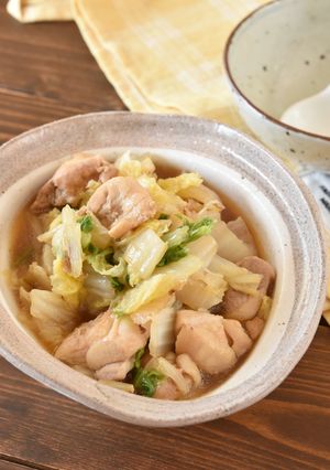 鶏もも肉と白菜の中華風煮込み【作り置き】-レシピのメイン写真