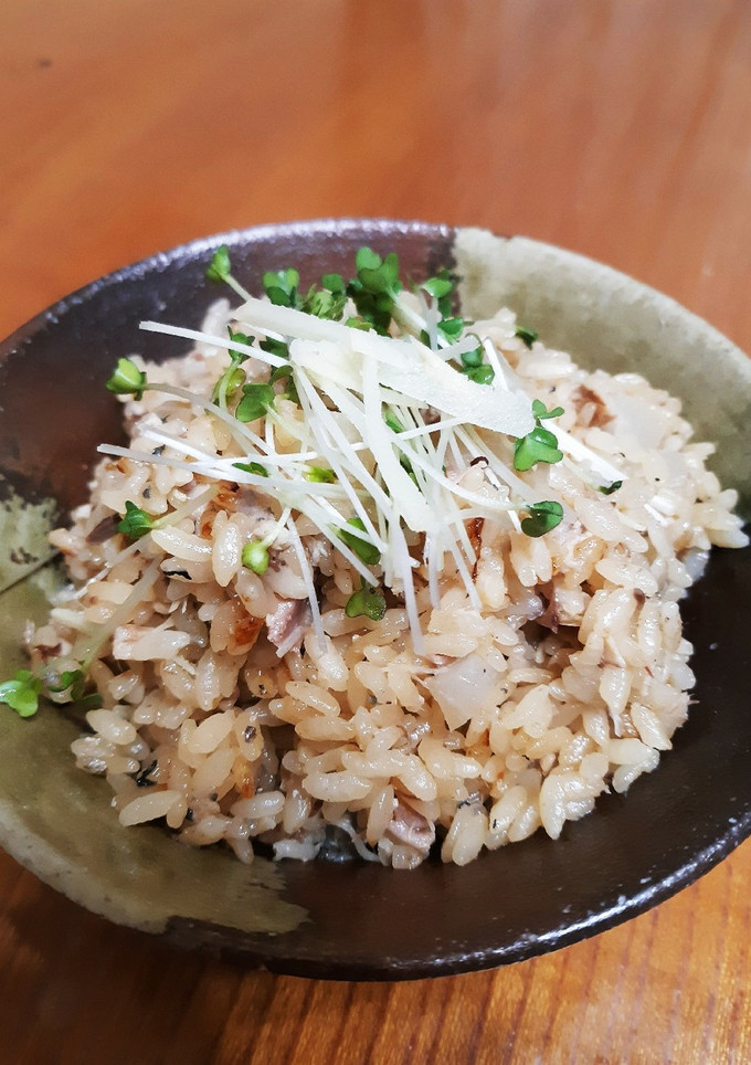 サバ缶(水煮)で！さばと大根の炊込みご飯-レシピのメイン写真