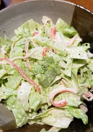 たくさん食べられる♪かにかまサラダ♪-レシピのメイン写真