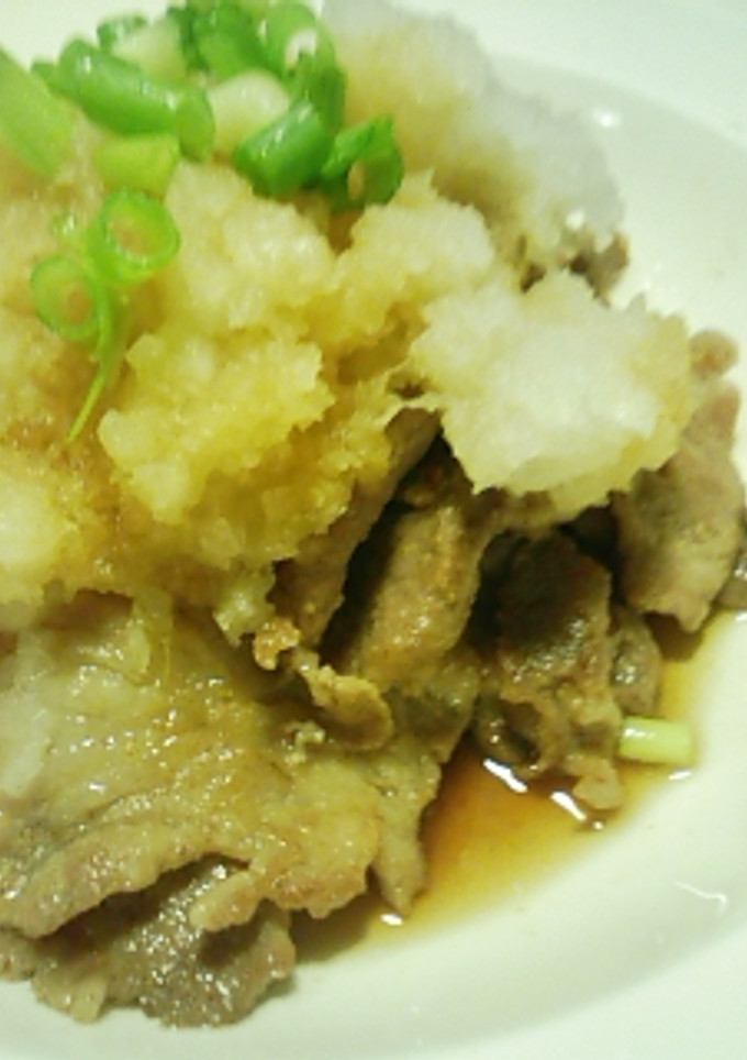 ♪ゆず胡椒香る豚肉の大根おろしがけ♪-レシピのメイン写真