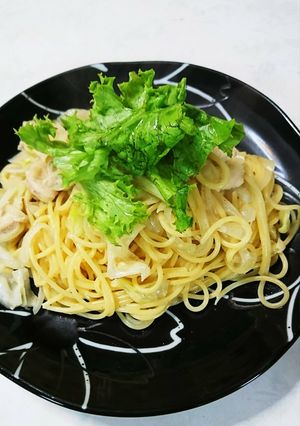 ちゃちゃっと簡単クリームパスタ-レシピのメイン写真