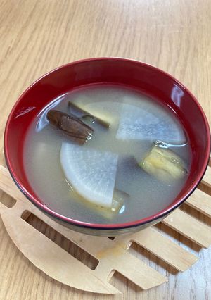 茄子と大根の味噌汁-レシピのメイン写真