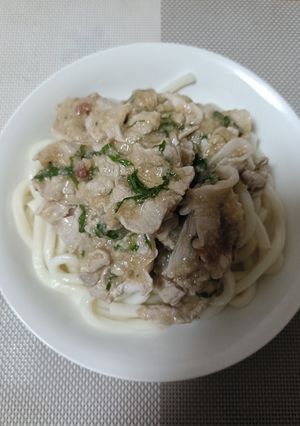 豚肉と山芋の冷やしうどん-レシピのメイン写真