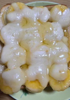 チーズと蜂蜜のバナナトースト-レシピのメイン写真