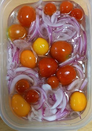 玉ねぎとプチトマトのマリネ-レシピのメイン写真