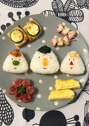 かわいいおにぎりワンプレート②-レシピのメイン写真