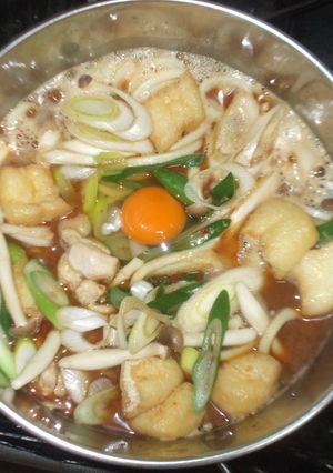 味噌煮込みうどん♪簡単鶏肉長ネギ-レシピのメイン写真