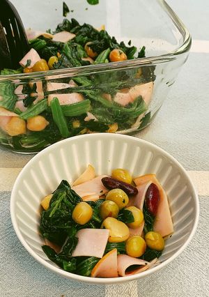 ほうれん草とミックスビーンズのだし和え-レシピのメイン写真
