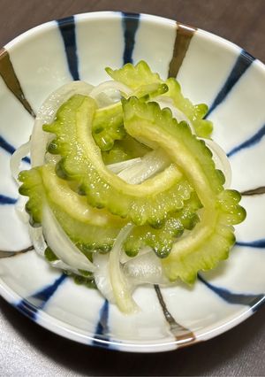 ゴーヤと玉ねぎの酢の物-レシピのメイン写真