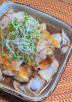 肉巻き茄子のみぞれ甘辛煮-レシピのメイン写真