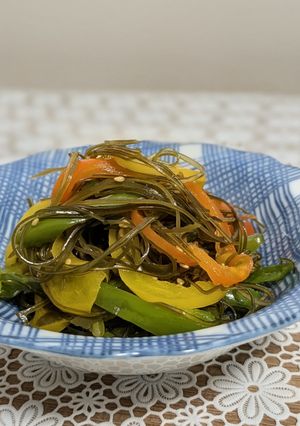 簡単惣菜☆刻み昆布とパプリカの炒め煮-レシピのメイン写真