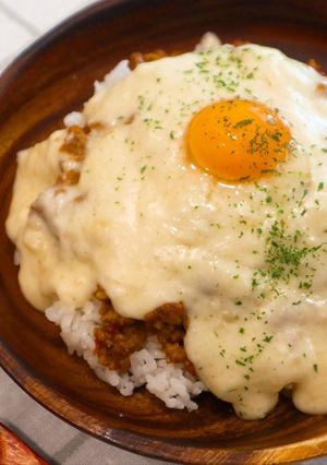 ハンバーグで作る絶品！チーズキーマカレー-レシピのメイン写真