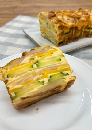 ズッキーニとポテトのキッシュ-レシピのメイン写真