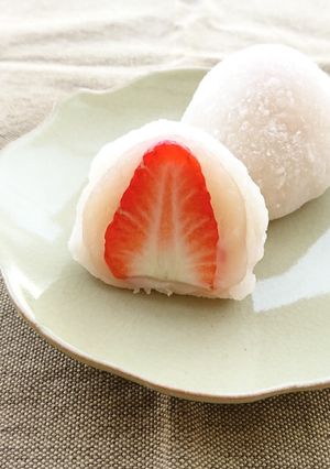 レンジで簡単いちご大福-レシピのメイン写真