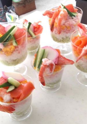 グラスdeお寿司🍣-レシピのメイン写真