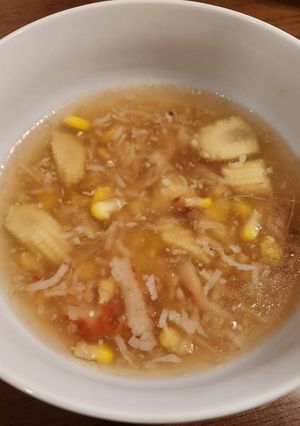 コーンとカニカマの中華風スープ-レシピのメイン写真