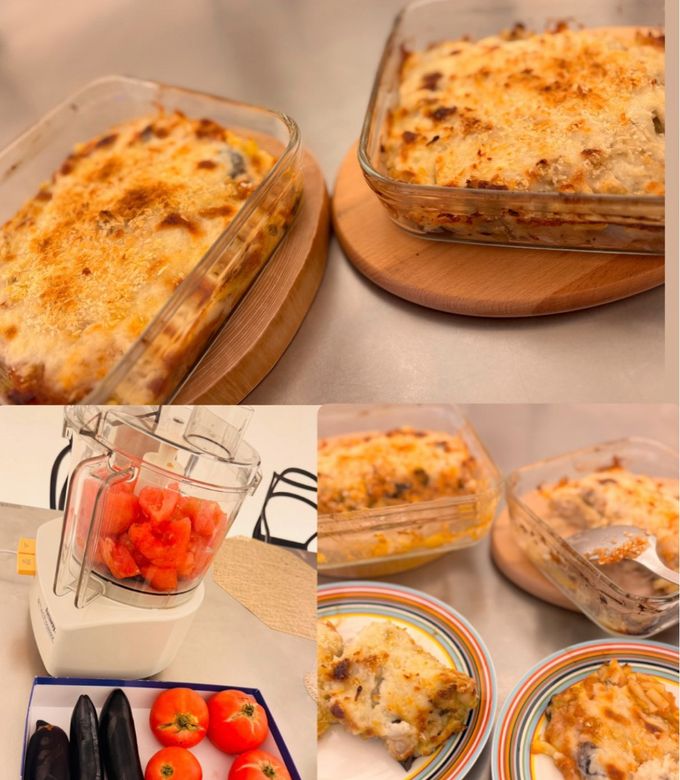 グラタン2種（トマトツナ・チキンクリーム-レシピのメイン写真