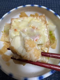 絹厚揚げ白葱チーズ焼き-レシピのメイン写真
