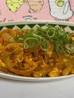 ふわふわ卵のキムチマヨ炒め-レシピのメイン写真